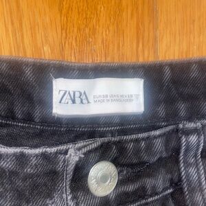 Zara black Jean shorts